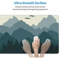 thumbnail image 5 of Sunrise Large Gaming Mouse Pad, Desk Mats on Top of Desks Design with Forest and Mountains, Big Extended Deskpad Loptop Pads, Tree XL Mousepad Laptop Pads for Women Office, 31.5 * 11.8 Inch, 5 of 6