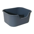 thumbnail image 4 of DOLITY Cat Litter Box Sand Box Container Cat Sand Box Portable Pet Bedpan Kitten Toilet gray, 4 of 9