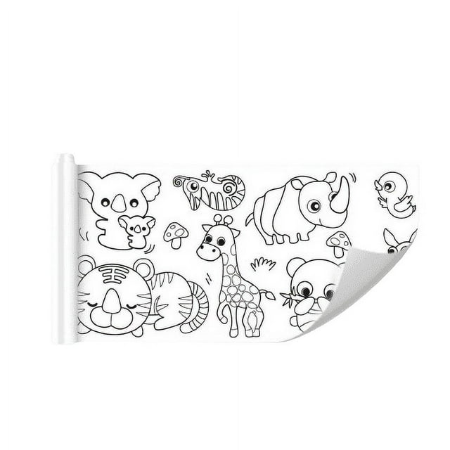 Papelería y oficina Sabiduría infantil Doodle Roll Pegar repetidamente El lienzo del bebé No ensuciar la pared Pintura para colorear del bebé Doodle Rolls Rollo de dibujo para niños Rollo de dibujo pa