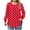 Womens Clothing Red, variant on Womens Plus Size Tunic Tops, Long Sleeve Shirts for Women Fall Fashion Polka Dots Printed Ribbed Crewneck Oversized T Shirts Dressy Blouses L-5XL
