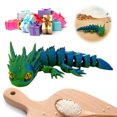 thumbnail image 3 of Articulación Baby Dragon Figurine Skeleton Ornament Flexible Foliation Toys 3D Impresión Realista para Adultos, 3 of 9