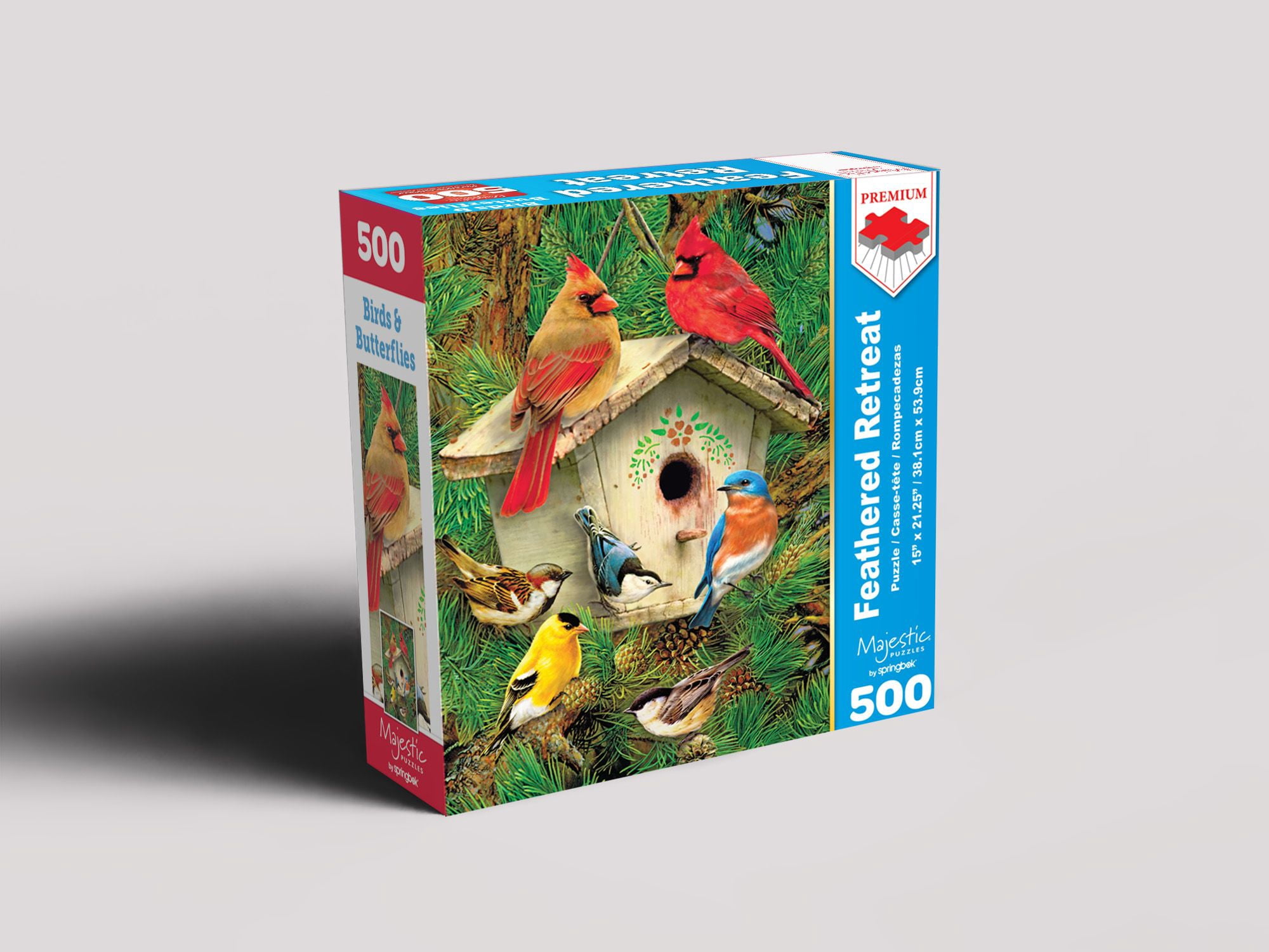 Springbok 500 Piece Feathered Retreat Jigsaw Puzzle for Adults – Made Domestically