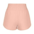 thumbnail image 6 of Bloomae Women's Quick-Dry Running Shorts Elastic High Waisted Workout Active Shorts Side Slit Bottoms Sport Athletic Shorts Pink XXL, 6 of 8