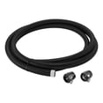 thumbnail image 1 of Unique Bargains AN-12 Fuel Line Kit 12.01FT with 2 Pcs Black Clamps 1 Set, 1 of 7