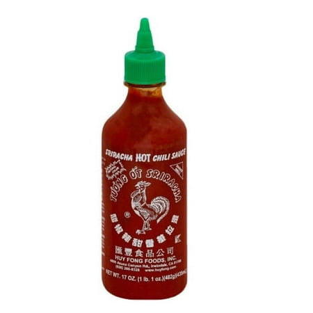 Sriracha Hot Chili Sauce, Huy Fong 17 Ounce Bottle (1 Bottle) 17 oz