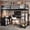 Black, variant on Harper & Bright Designs Full Size Metal Loft Bed with L-shaped Desk and Wardrobe, Loft Bed with Storage Shelves and Cubes, Black