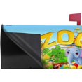 thumbnail image 3 of Coolnut Mailbox Covers, Magnetic Standard Size Zoo Park Seasonal Mail Wraps for Home Outdoor Decor, 20.7"x18.03", 3 of 5