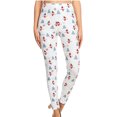 thumbnail image 2 of Pntutb - Pantalones de mujer con estampado navideño informal, cintura media, pantalones largos sueltos, pantalones de yoga Pntutb Pntutb-6621, 2 of 6