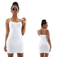 thumbnail image 4 of 3pc Seamless Cami Tunic Dress Slip Camisole Dress Layering Tank Top Spandex Sexy, 4 of 7