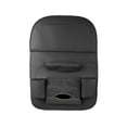 thumbnail image 2 of Leather Foldable Car Seat Storage Bag - Multifunctional Dining Table Organizer Hanging Car Interior Storage Pouch, 2 of 7