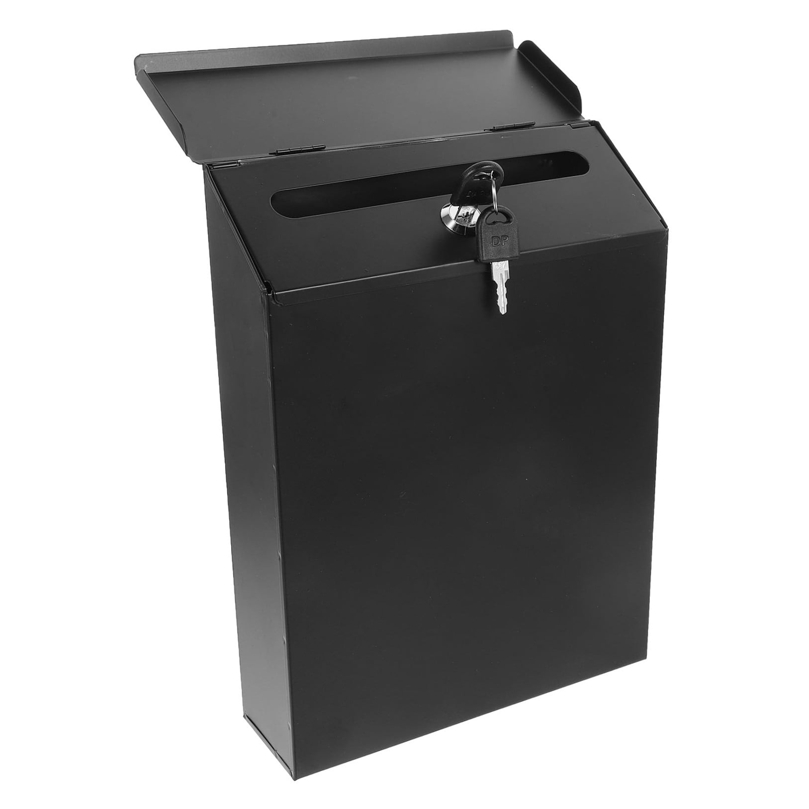 SWETRACE 1Set Wall Mailbox Iron Black for House Wall Mount in American Rustic Style