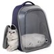 thumbnail image 3 of para transporte de mascota y mascotas, cápsula impermeable, ventilación, bolsa transpirable, de mano, jaula para oscuro Salvador Transportín para gatos, 3 of 9
