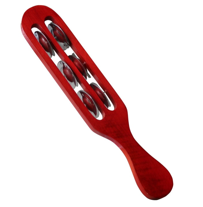 The Drum Works Tambourine Jingle Stick in Red