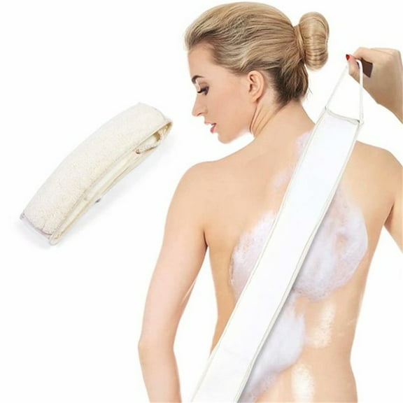 Casewin 1 Pack Natural Loofah Exfoliating Back Scrubber for Shower Set , Loofah Sponge Pads & Body Sponge Scrubber , Deep Clean & Invigorate Your Skin, for Men and Women