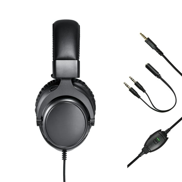 onn. 100027825 Wired Adjustable Over-Ear Gaming Headset with 50 mm