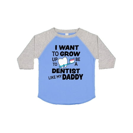 

Inktastic I Want To Grow up To Be a Dentist Like My Daddy Gift Toddler Boy or Toddler Girl T-Shirt