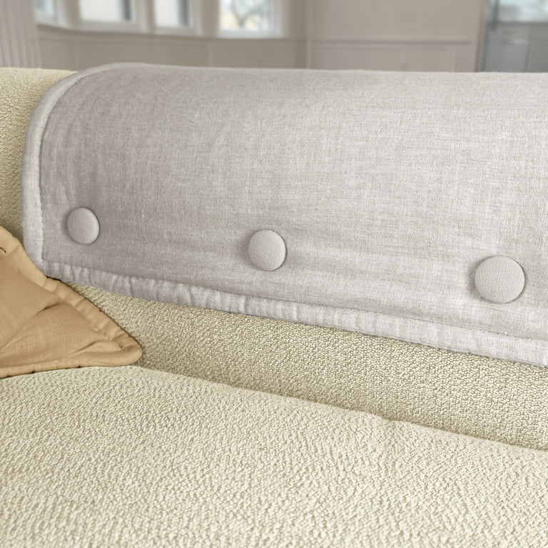 Upholstery buttons light gray Fabric