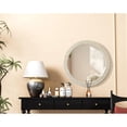 thumbnail image 7 of Elegant Decor Round Cornhusk Mirror 42x42 in Linen White, 7 of 7