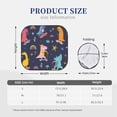 thumbnail image 3 of Haiem Cartoon Dinosaur Scooter Sport Blue Car Windshield Sun Shade (2 Pieces) Foldable Windshield Sun Shade Car Accessories for Truck SUV Pickup-Small, 3 of 7