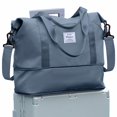 thumbnail image 1 of Bolsa de viaje WONHOX, impermeable, para gimnasio, para mujer, azul, 1 of 7
