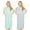 Blue Green, variant on Womens Nightgowns Sleepwear Soft Pajama Dress Nightshirts