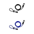 thumbnail image 1 of 2x Correa de remo elástica Clip Cordón Seguridad Tether f / Kayak Negro + azul real Zulema Correa de remo para kayak y canoa, 1 of 8