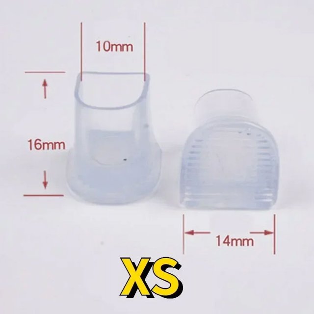 Non-slip Silicone High Heel Protector Covers High Heels Protective Stoppers Wearable Silence Heel Cover Shockproof Accessory transparent XS 4PCS