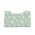 thumbnail image 2 of Naloa Floral Daisy Print Leather Tissue Box Cover Rectangle | Long Tissue Box Cover | Tissue Box Holder | Tissue Holder for Bathroom, 2 of 9