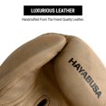 thumbnail image 2 of Hayabusa T3 LX Leather Boxing Gloves Men and Women for Training Sparring Heavy Bag and Mitt Work - Tan, 16oz, 2 of 6
