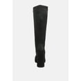 thumbnail image 4 of PRESTO Black Stretchable Satin Long Boot, 4 of 4