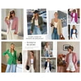 thumbnail image 4 of PRETTYGARDEN Women's Fall Blazers Button Down Fitted Lightweight Dressy Work Suit Jackets Trendy Business Casual Outfits, 4 of 8