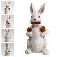 thumbnail image 3 of CIMAXIC Easter Rabbit With Carrots Easter Rabbit Decoration Garden Rabbit Statue Animal Sculpture,12.99"X6.1"X5.71", 3 of 4