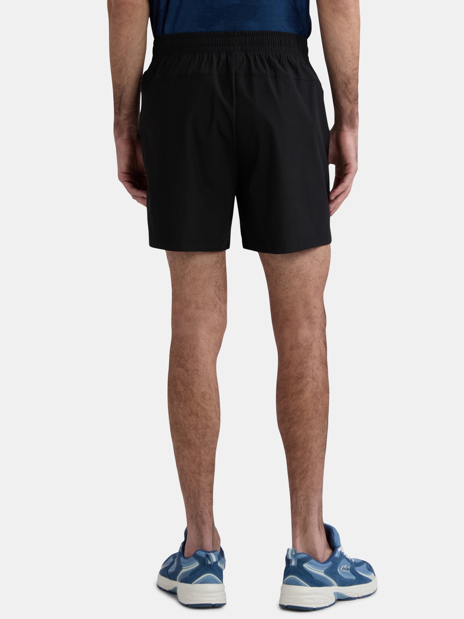 Athletic Works Men's and Big Men's Nylon Stretch Shorts, 6" Inseam, Sizes S-3XL