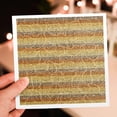 3drose, Bohemian Floral Stripes - Earthy Colors - Orange and Blue ...