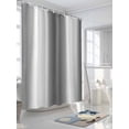 thumbnail image 3 of Fsddascl Gray White Ombre Shower Curtain Set - 66" x 72" Washable Bathtub Curtain with 12 Hooks, Greyish Gradient Minimalist Aesthetic Waterproof Fabric Stall Shower Curtains for Bathroom/Bathtub, 3 of 6