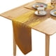 thumbnail image 1 of Camino de mesa dorado Caminos de mesa de tocador largos Decoración del hogar Mantel para comedor Cocina - 160/180/240 CM, 1 of 5