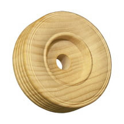 4 Pcs 2-3/4" Treaded Wooden Wheels / Tires 3/4" thick Hole size 3/8"Use AP3000, AP3030 or AP3500 Axle pegs for 3/8 holes.
