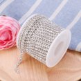 thumbnail image 3 of Miangastore 10M Crystal Rhinestone Close Chain Clear Triming Claw Chain for Jewellery Sewing Craft DIY (4.0MM), 3 of 7