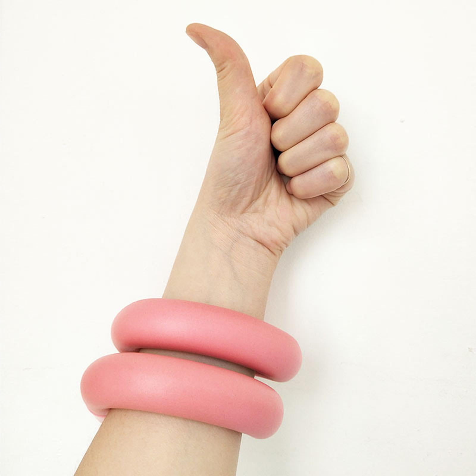 Baoblaze Wrist Weight Wearable Weight Training Stick Arm Weight for Dance Gym Walking Foam Pink