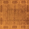 thumbnail image 1 of Ahgly Company Indoor Square Oriental Orange Traditional Area Rugs, 7' Square, 1 of 4