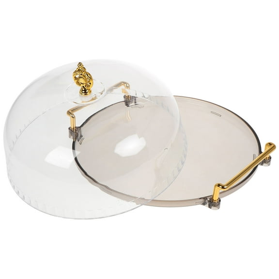 FRCOLOR 1 Set Cake Fruit Plate Dessert Serving Plate With Lid Cake Serving Tray With Lid Cake Stand Cover Cake Lid Party Serving Cake Tray