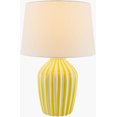 thumbnail image 4 of Livabliss Table Lamps, 22" Stratos Rustic Bedside Nightstand Table Lamp for Bedroom Living Room Office, Yellow Body with White Shade (22"H x 15"W x 15"D), 4 of 5