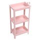 thumbnail image 3 of Estante de almacenamiento para piso de baño, estante de pie estable y duradero de múltiples capas, estantes de esquina independientes, color rosa, 3 capas, 3 of 14