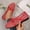 Red, variant on KIJBLAE Women's Plus Size Mesh Round Toe Bow Knot Flats, Solid Slip On Soft Sole Casual Flat Shoes Beige 39