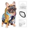 thumbnail image 3 of Salouo Colorful Cats Pattern Art Pattern Small Dog Hoodie Sweatshirts Dog Clothes Coat Clothing Puppy Sweater Outfit Pullover Pet Winter Coat Sweater Outfit-Medium, 3 of 7