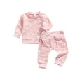 thumbnail image 1 of Gupgi Baby Sweater + Pants, Flower Pattern Pocket Decoration Clothing, 1 of 6