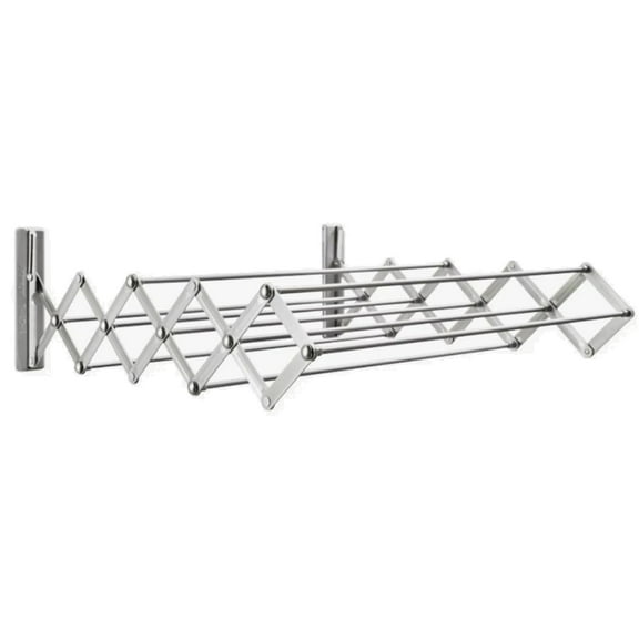 Totes Babies Space Saver Pro Wall-Mounted Aluminum Clothes Drying Rack, 31.5" Wide Accordion