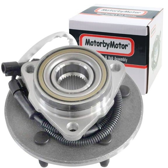 (4WD Only) Front Wheel Bearing Hub Assembly fit for 2000 2001 2002 2003 2004 Ford F-150, 2004 Ford F-150 Heritage Hub Bearing w/ABS 5 Lugs, 4x4, Replace 515029