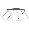 thumbnail image 4 of vidaXL Bimini 3 Arcs Anthracite 183x160x137 cm, 4 of 5
