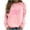 #1 Pink, variant on Luxalzxs Breast Cancer Survivor Sweatshirts for Women Pink Ribbon Pullover Sweatshirts October Breast Cancer Theme Sweatshirt